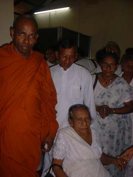 2004 - attending first anniversary dana ceremony to ven Soma thero at Maharagama in sri Lanka (3)