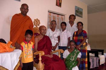 2004 December with Attangane Ratanapala thero at his temple in tambuttegama.