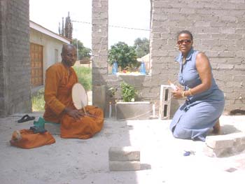 Blessing for Faith's new house in 2006