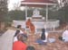 Blessing to devotees at the Botswana temple in 2006