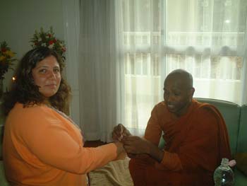 31.08.2007 - Giving blessing to Salma at Cairo in Egypt
