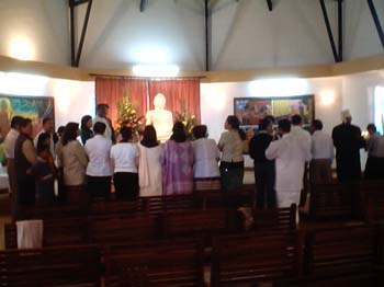 2002 May at Vesak day at Buddhist temple, Nairobi in Kenya (1)