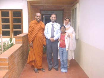 infront of the Sri Lanka Embassy inn Kenya with HC and Family