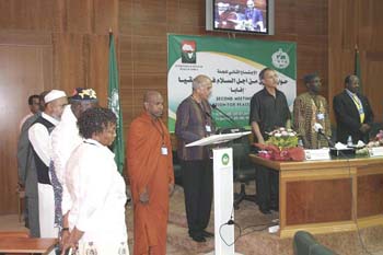 Ifapa meeting in Libya on August 2007 - multi religious blessing -2