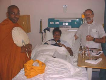 Blessing to Faith at Pretoria hospital 2005