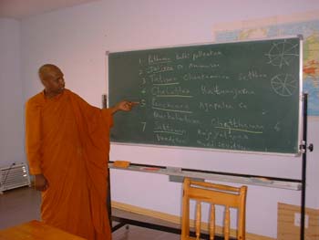Teaching at African Buddhist seminary in 2006.