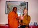 2005.10.02 offered  a Buddha's statue to the new Head abbot of Fo Guang shan order