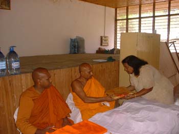 2004 - Katina ceremony at Buddhist temple Dar es salaam in Tanzania