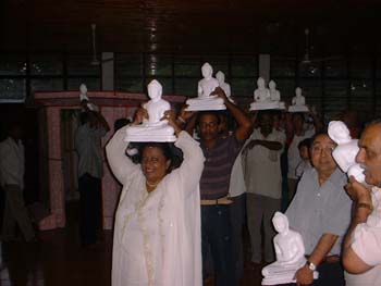 2005 June - keeping 28 Buddha's and opening  Boddhi wall ceremony in Tanzania (1)