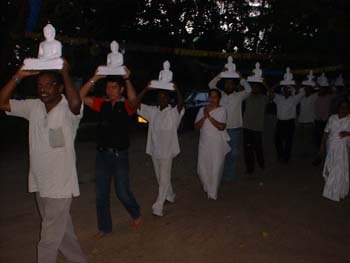 2005 June - keeping 28 Buddha's and opening  Boddhi wall ceremony in Tanzania (2)