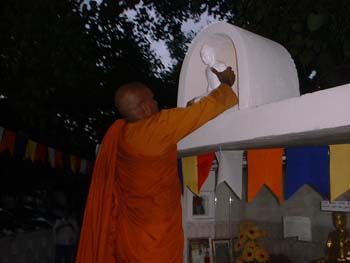 2005 June - keeping 28 Buddha's and opening  Boddhi wall ceremony in Tanzania (3)