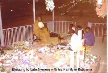 at late president Nyerere's home and grave at Butiyama after seventh day of his death doing some3