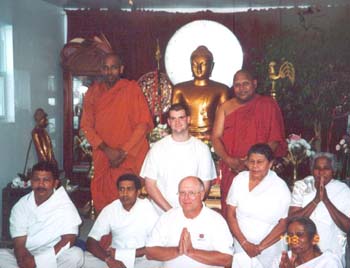 2003 - with meditaion group at Weaten temple in Meryland - USA