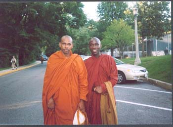 2003 - with ven Ugandawe Buddharakkitha in USA