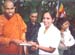 2003 - Gave a book to mrs Shanthinie at sinsinati temple in USA