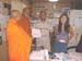 Mr Shane is hand over the letter of a car donation  to Tanzania temple.