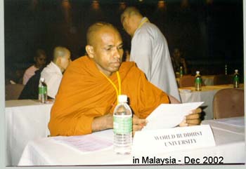 2002 Dec at the Global conference on Buddhism in Malaysia (1)