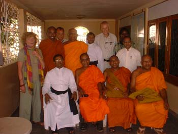 Group photo with peace workrs and others in Omatte before go to Kilinochchi in May 2006 -