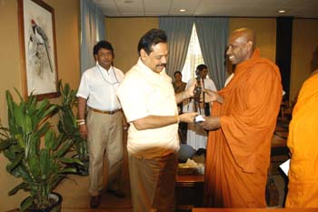 at President house on 17.05.2006 giving a gift