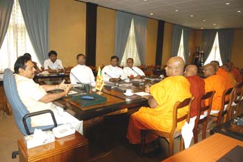 at President house on 17.05.2006 giving report about Tamil chelvan