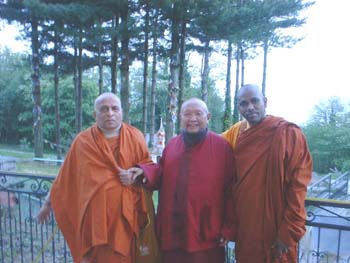 2004 May at Lama Gunchen's  temple at Verbania in Italy 1