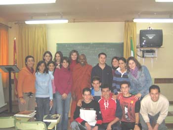 2005 December - teaching high schools at Malaga in Spain (8)
