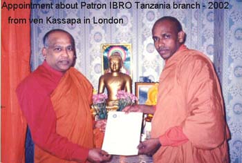 2002 May at Birmingham vihara with ven Kassapa thero