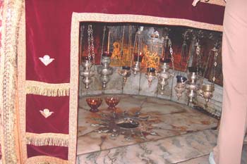 2004 Nov The place where Jesus was born in Bethlehem